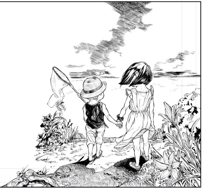 最後のこのシーンがずっと描きたくてモチベ給ってた説ある 