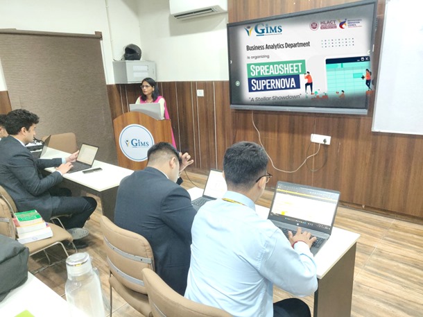 gims_net_in's tweet photo. Business Analytics Department concludes first two rounds of 'Spreadsheet Supernova' Excel competition, engaging PGDM Batch 24-26. The final showdown between first and second-year students is coming soon!
#GIMS #GreaterNoida #PGDM #DelhiNCR #SpreadsheetSupernova #ExcelCompetition https://t.co/7L2wweWheb