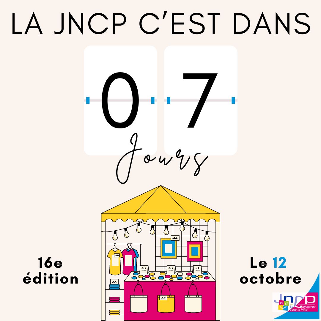 [JNCP 2024]

Le décompte pour la 16e édition de la JNCP est lancé ! ⏳

#JNCP #JNCP2024 #SaveTheDate #commerce #artisanat #centreville #économielocale