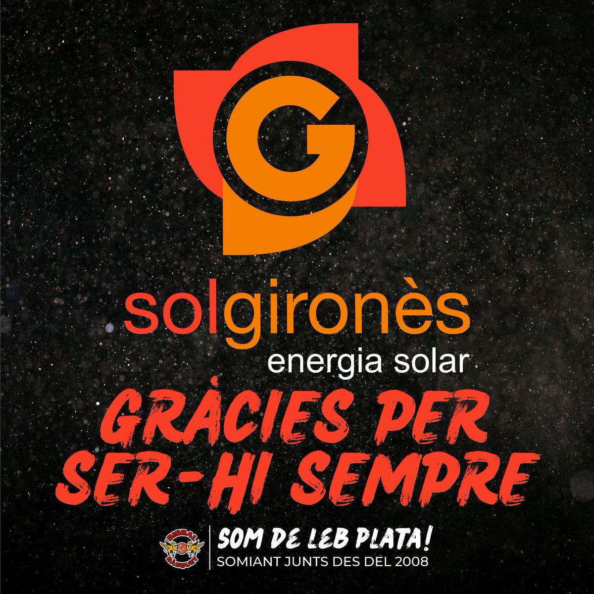 Dia D - Hora H // Un equip - Un club - Una afició - Una ciutat - Una terra que avui té tot el dret de sentir-se molt orgullós del què ha fet i del com ho ha fet!!! 

I avui no és el premi, només, és l'inici d'una lluita per aconseguir un NOU SOMNI!!! Hi som per salvar-nos!!! I
