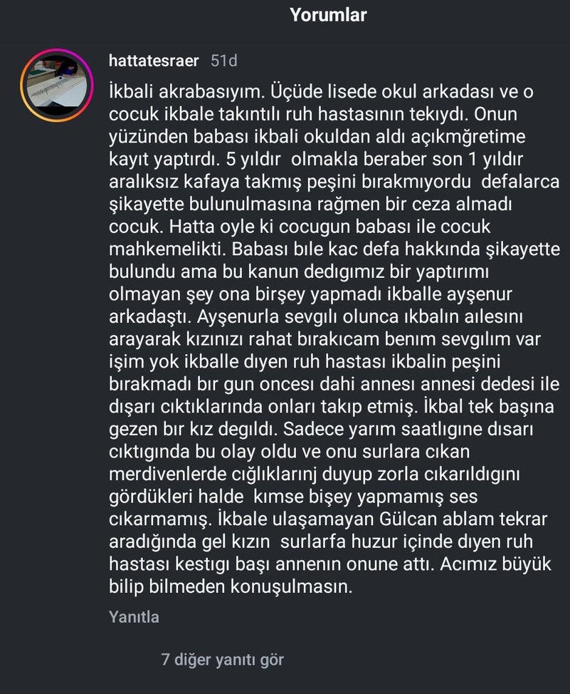 Surlara çıkarken ÇIĞLIK atmış #ikbaluzuner ama duyanlar yardım etmemiş. Hadi korktular diyelim ama Malesef polisi de  aramamışlar.