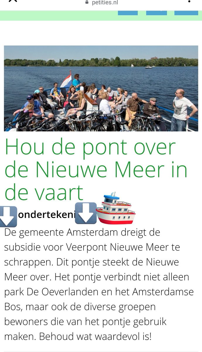 Hou de pont over de Nieuwe Meer in de vaart!

petities.nl/petitions/hou-…