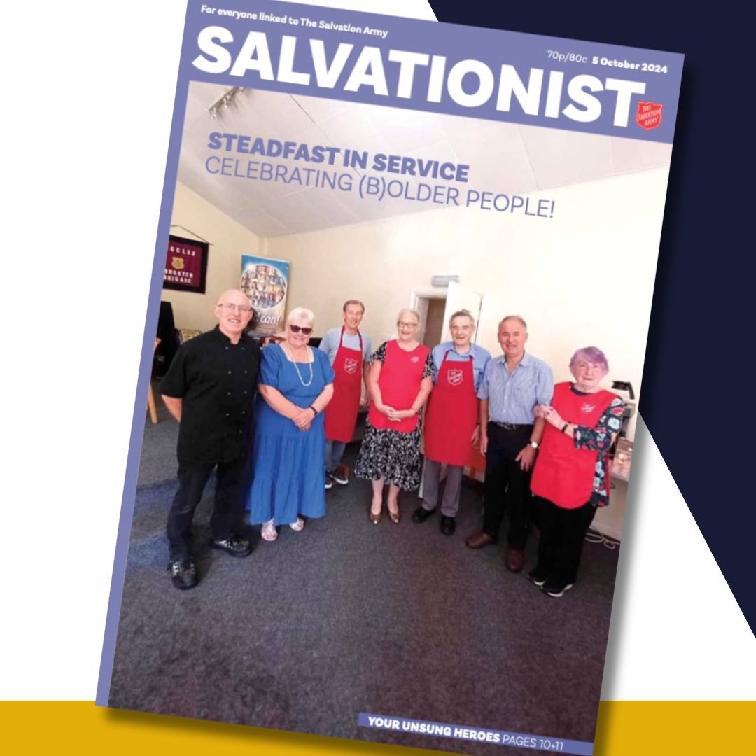 From local unsung heroes to global population trends, celebrate the International Day of Older Persons with us in this week's issue of Salvationist.

Subscribe to the magazine or read articles from the issue online: salvationist.org.uk/magazine.