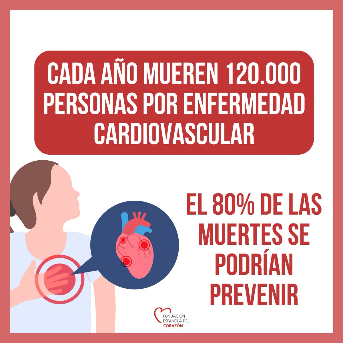 ¡Haz la diferencia en tu vida! ✨ Introduce hábitos saludables y aléjate de los factores de riesgo:
🏃‍♂️ Practica deporte
🥗 Mejora tu alimentación
🚭 Di no al tabaco
Estos hábitos ayudan a prevenir hipertensión, colesterol y glucosa elevada 
📖 Conoce más: fundaciondelcorazon.com/prevencion/rie…