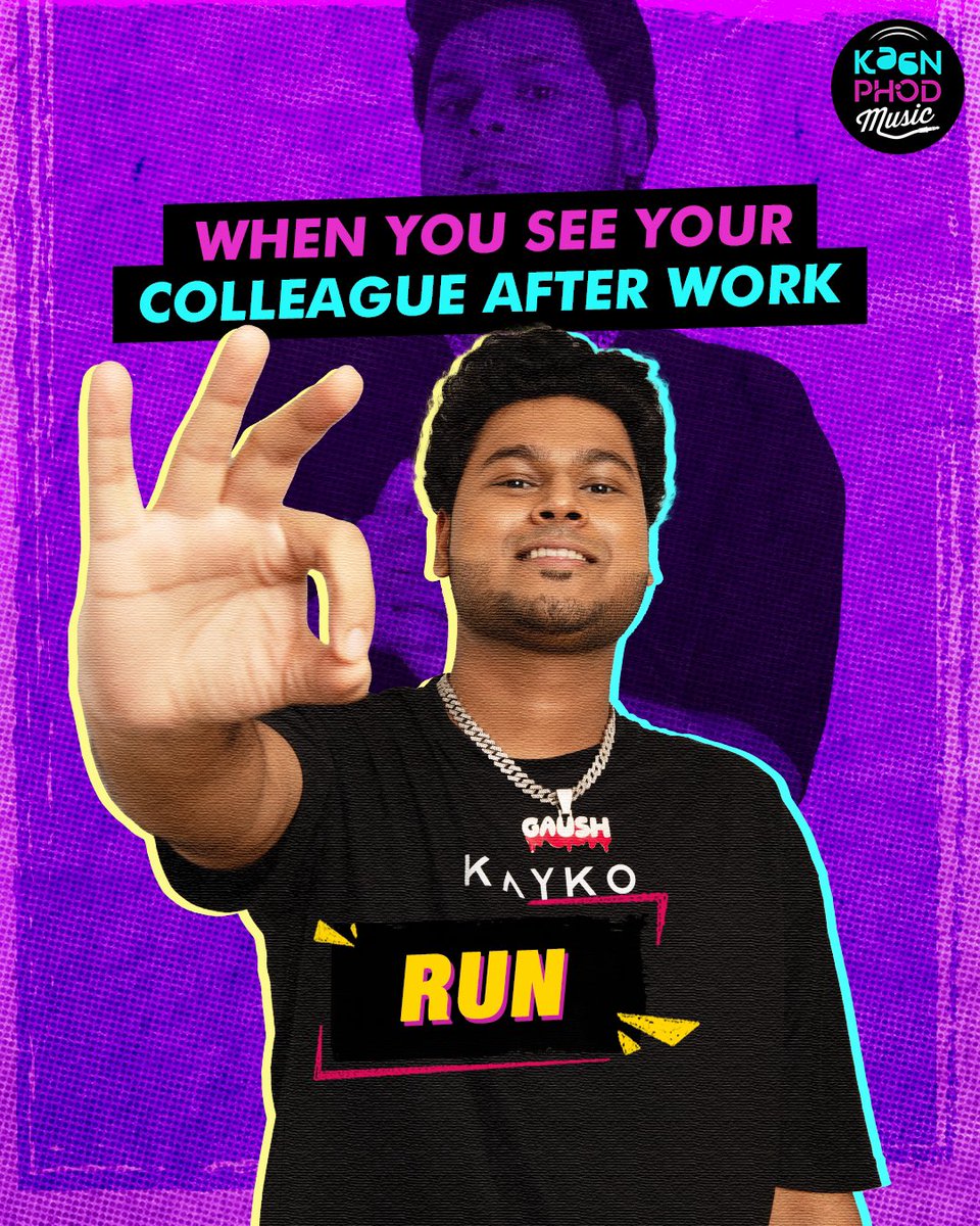KaanPhodMusic's tweet image. Run like Gauhs’s rap 😂

Like and Subscribe to KaanPhod Music’s YouTube channel to listen to the full song. 

#KaanPhodMusic #MusicKaMadhouse #Hustle03 #HustleShunyaTeen #SquadBoss #HustleKeSquadBosses #Playlist #Song #Music #Artist