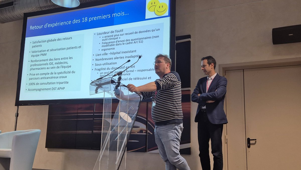 Olivier Leleu (@leleuolivier80) on Twitter photo Merci aux organisateurs de m'avoir invité aux IIIèmes échanges en oncologie thoracique Paris-Normandie à Deauville pour y parler dépistage du cancer du poumon
Occasion aussi pour moi d'assister au super topo de <a href="/FalletVincent/">Vincent Fallet</a> et <a href="/Ludovic_Chene/">Ludovic CHENE</a> sur la télésurveillance en oncologie Merci aux organisateurs de m'avoir invité aux IIIèmes échanges en oncologie thoracique Paris-Normandie à Deauville pour y parler dépistage du cancer du poumon
Occasion aussi pour moi d'assister au super topo de <a href="/FalletVincent/">Vincent Fallet</a> et <a href="/Ludovic_Chene/">Ludovic CHENE</a> sur la télésurveillance en oncologie