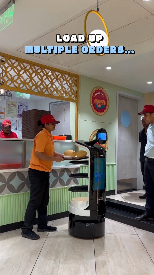 kody_technolab's tweet photo. Dining revolutionized! At Haldiram's Surat, 📍 our AI-powered #robot Dasher serves up your favorites with speed and precision. 🤖
✅ https://t.co/qDNg8yZCbe
📧 sales@kodytechnolab.com
📞 +91 93167 56367
#KodyTechnolab #KodyRobots #AI #Robotics #RobotRestaurant #ServingRobot https://t.co/lIPGcy65wl