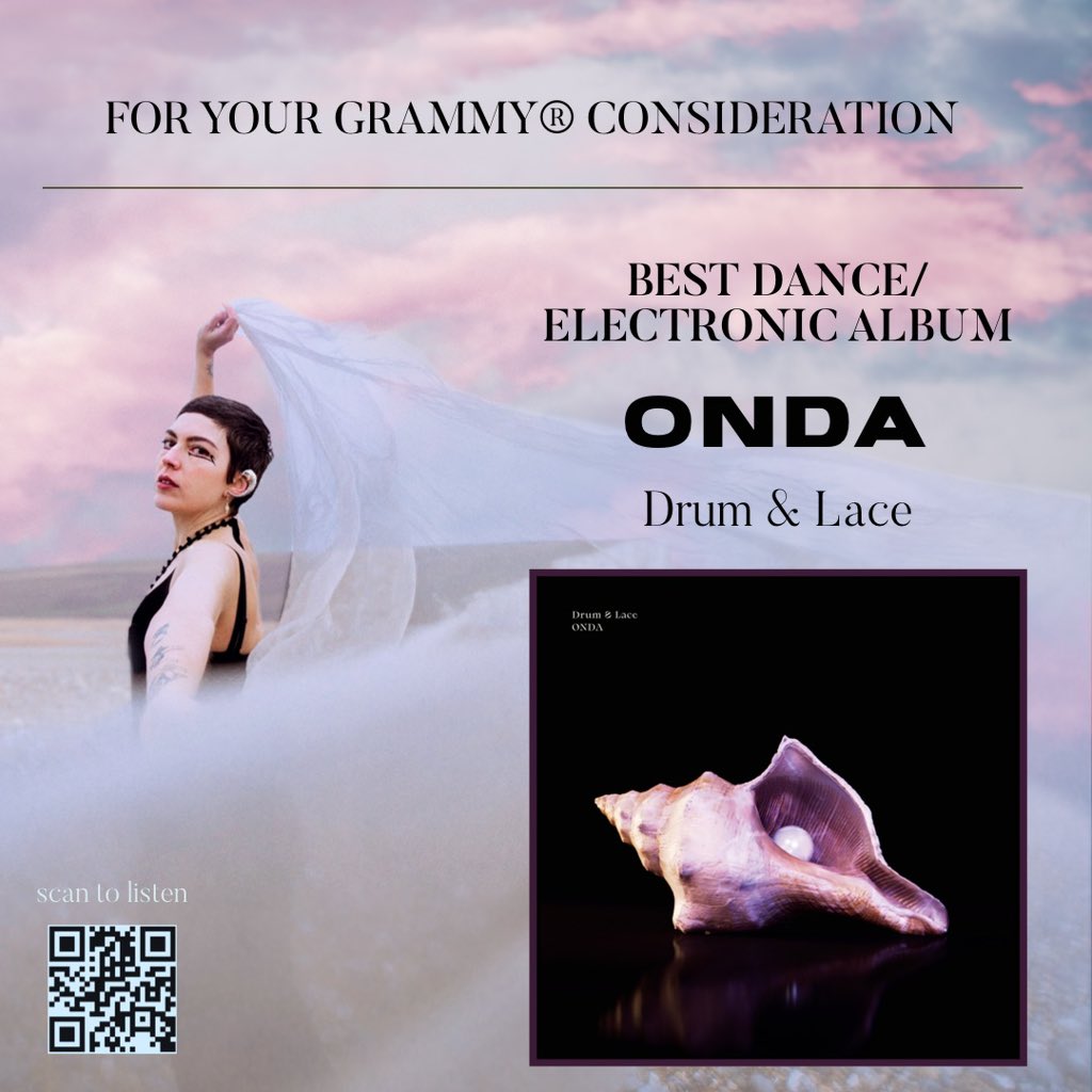 ‘Tis the season of #GRAMMYs FYC- so… ‘ONDA’ by Drum &amp; Lace for your consideration in ‘Best Dance/Electronic Album’ 🌊 li.sten.to/onda