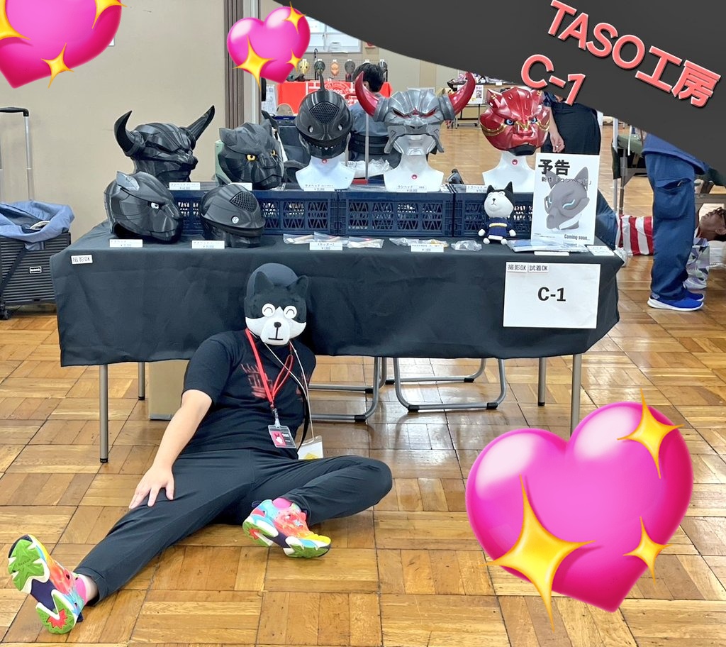 GoriLLiooon's tweet photo. 設営完了

#マスクフェス
#TASO工房 https://t.co/8FSGEEPc3V