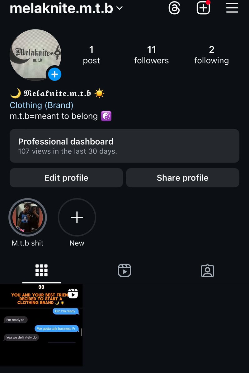 Driccyy's tweet image. Me and my homie started a clothing brand together and we trying to grow. Any support and feed would be appreciated 🙏

tik Tok: tiktok.com/@melaknite.m.t…

Ig: instagram.com/melaknite.m.t.…