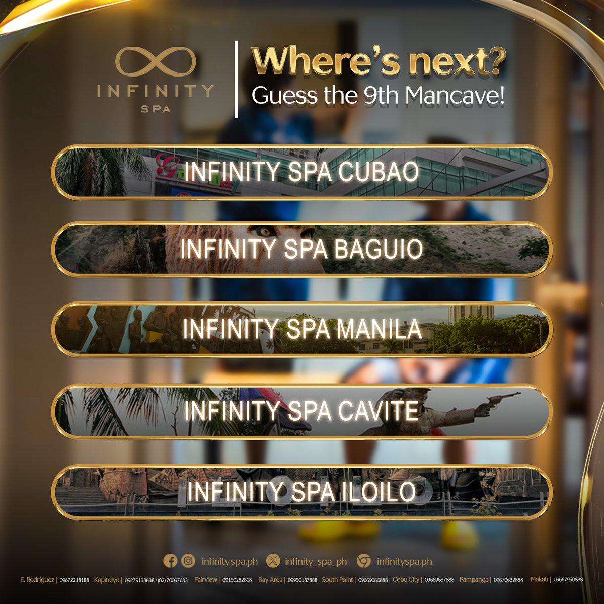 infinity_spa_ph's tweet image. Infinity Spa’s Most Iconic and Colorful Mancave Yet is Coming!🌟🌈

We’re thrilled to announce that our 9th Infinity Spa branch is on the way, and it’s going to be our most vibrant and iconic location to date! 🎨✨ We can’t wait to share this exciting new space with you, where…