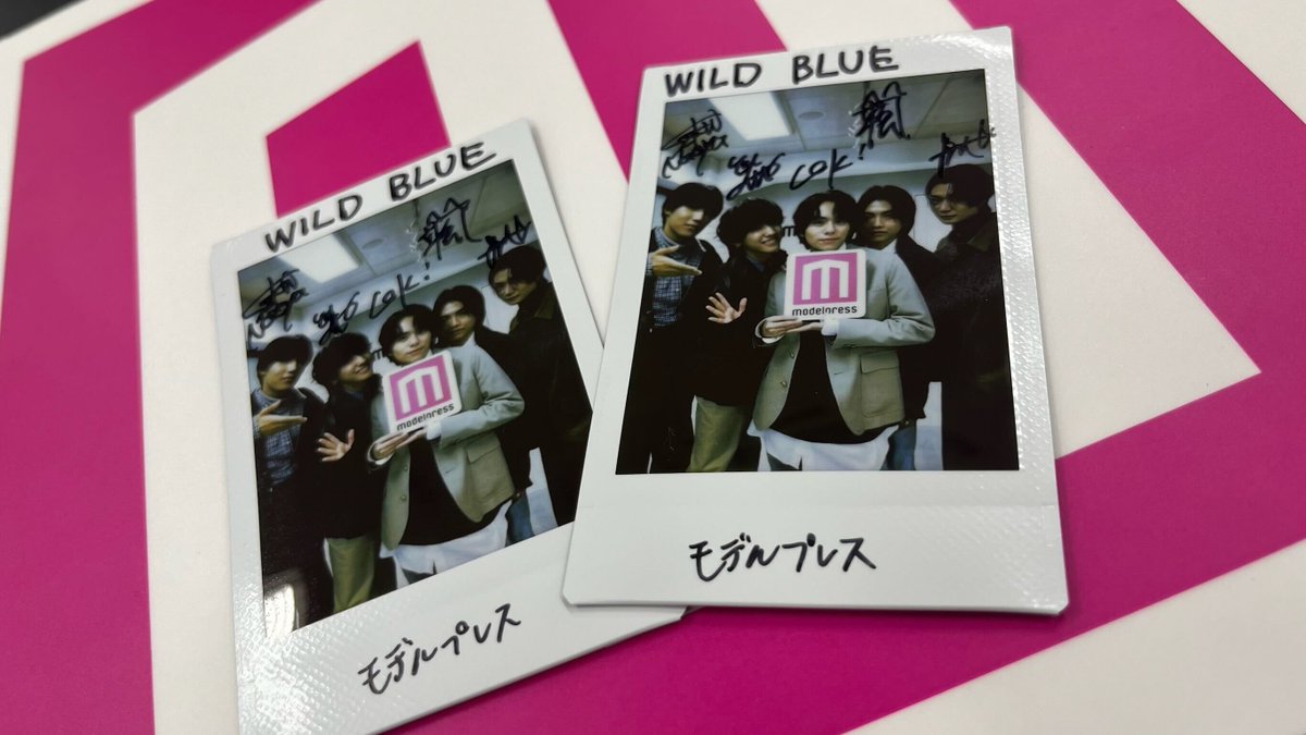 modelpress's tweet photo. ／
WILD BLUEの皆さん
サイン入りチェキを2名様に🎁
＼

1⃣モデルプレスX＆Instagramをフォロー
2⃣この投稿をリポスト

10/20（日）正午〆切

🔻インタビュー連載
https://t.co/2rMi7HqCAU

#モデルプレス読者プレゼント #WILDBLUE #ワイルドブルー #モデルプレスWILDBLUE連載 @wildblue_ykme https://t.co/9KcF0PG5ww