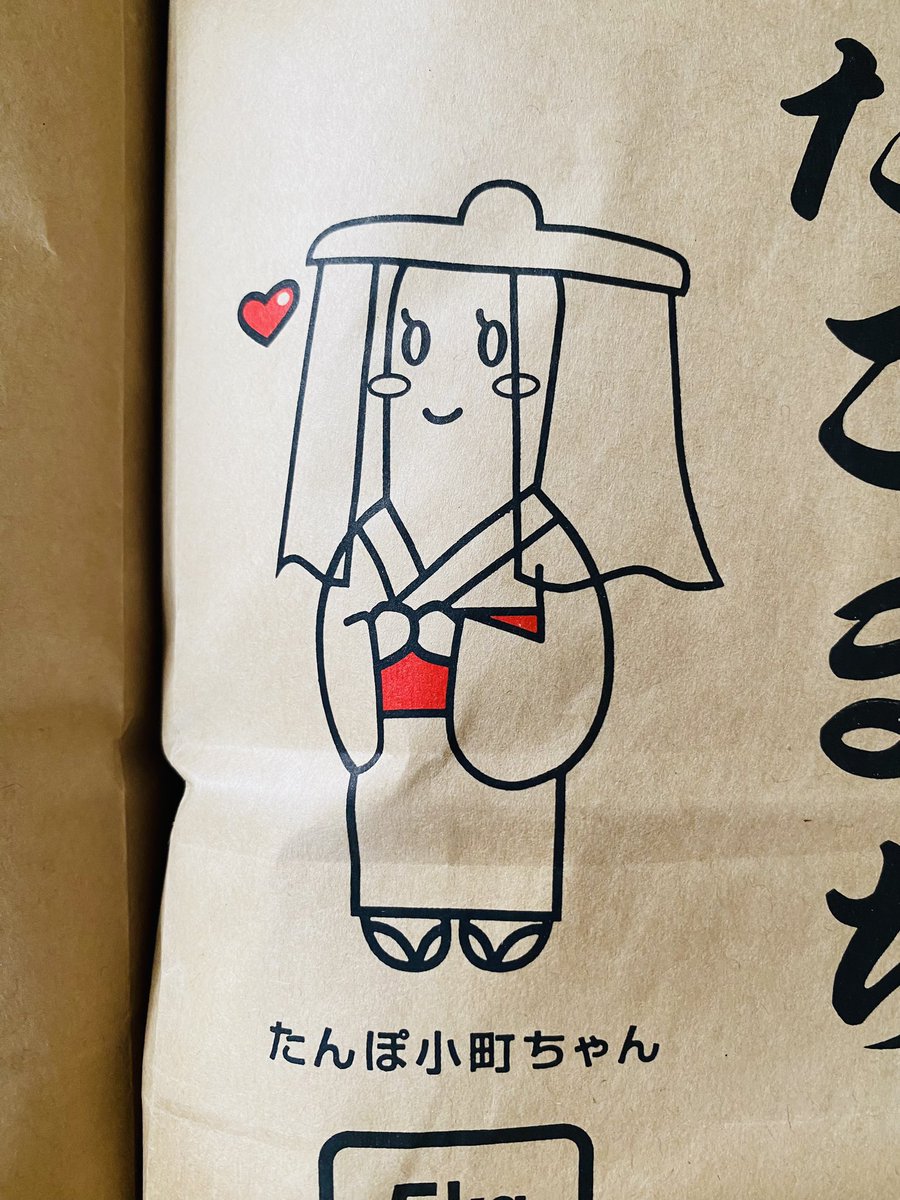 ふるさと納税返礼品！
秋田県鹿角市よりあきたこまち🌾
たんぽ小町ちゃんかわいー