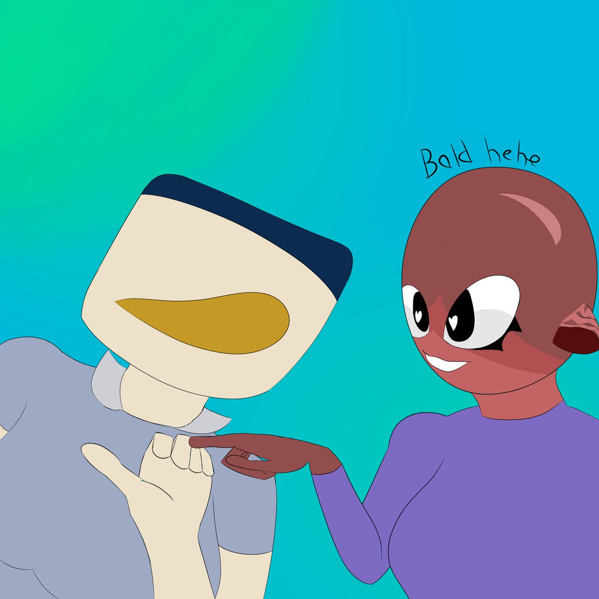 Im so tired help
also i drew some more fanart of me and a youtuber i watch named youtube.com/@lavendercoffe… 
on youtube