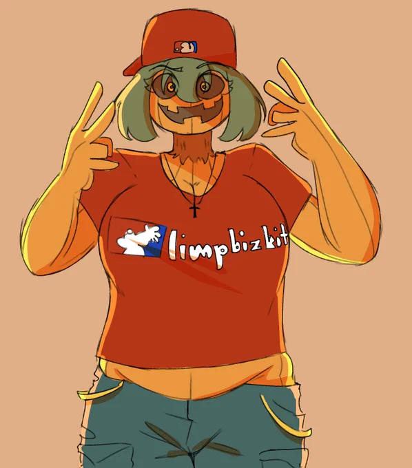 Almost missed it, but didn't!Jackietober 2024 day 4 - Fred Durst (she is banned from Ukraine and loves to play Dreamcast) 
