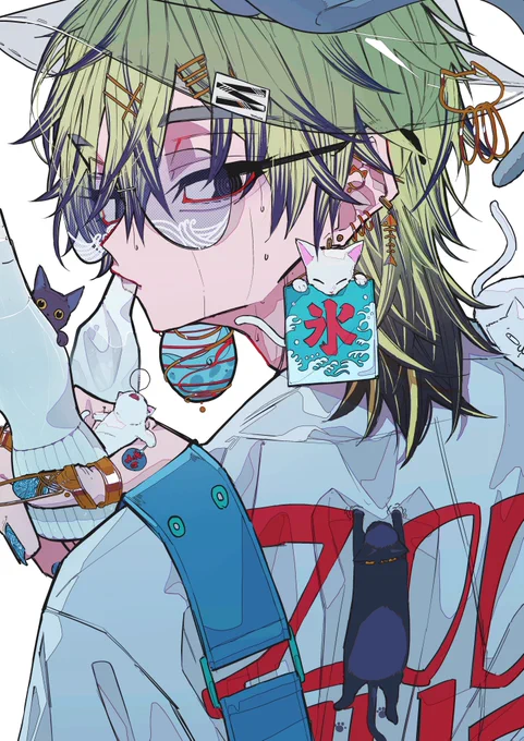 次からの趣味絵で取り入れて欲しい要素とかありますか??かもし面白いテーマやモチーフなどがあれば部分的に採用させていただきますアイデアや要望を聞かせてくれー!!!!!例)軍服、かき氷の看板、御札etc 