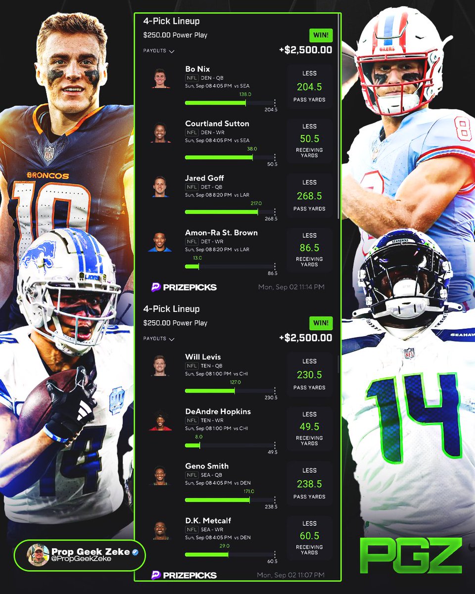 PropGeekZeke's tweet image. LIKE + RT FOR FREE VIP WHOLE WEEKEND 📲

MUST LIKE +RT FOR THE DM !! 🚨

NFL &amp;amp; CFB GOATTT🐐🐐