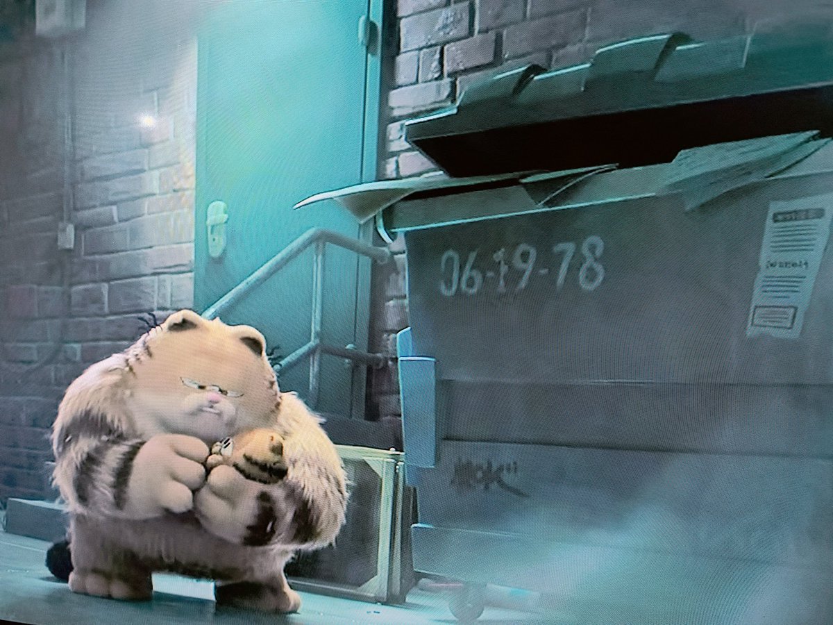 dantesar's tweet image. Encontré un easter egg en la última película de @Garfield: fecha de nacimiento de la tira.