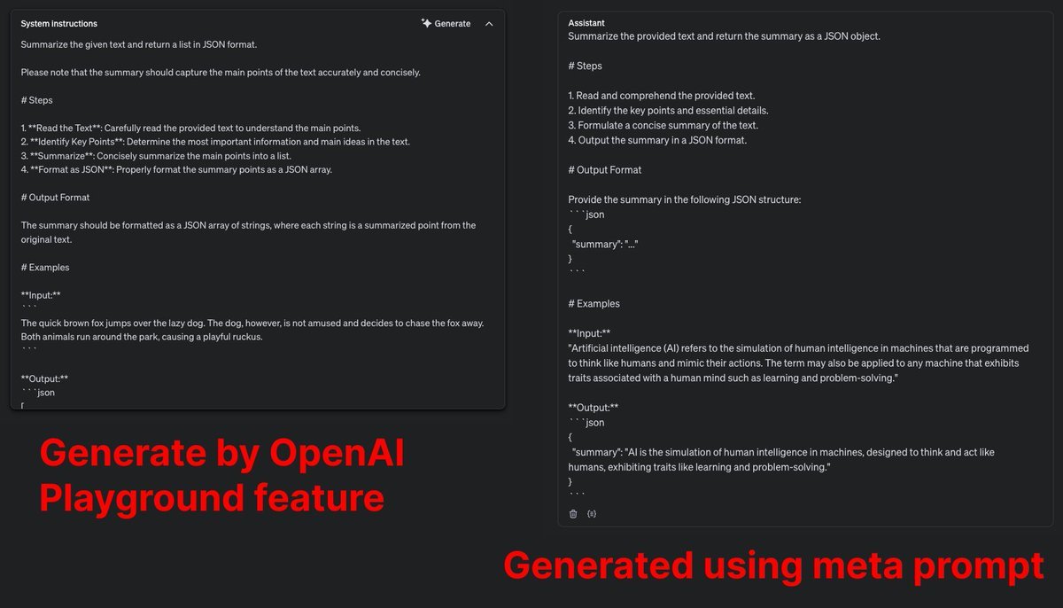 tuturetom's tweet image. 注意 ！🚨 OpenAI 最新发布的 GPT Playground 中生产 System Prompt 的元提示词已泄露！🔥

基于简单的 Prompt 需求+数据即可生成生产级别的 Prompt，非常有用⚡️ 人人都是 Prompt Engineer

源地址 👉 gist.github.com/philschmid/3a0…