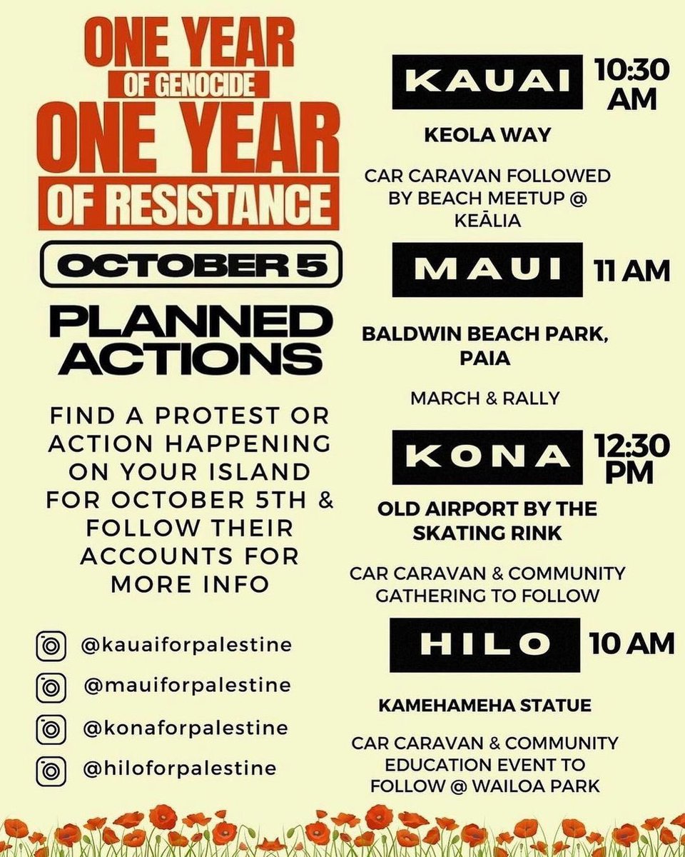 TOMORROW! 

Find an action near you! Join your local organizations and see how you can activate those around you against genocide. 

We keep us safe ✊🏽Be sure to mask up to help guard your identity and to help keep our most vulnerable community members safe from the rising Covid