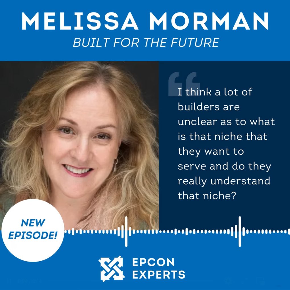 TrueCrimeJustyn's tweet photo. 🎙️Tune in to the latest episode of the @EpconFranchise Experts Series featuring Melissa Morman of Built for the Future. Melissa shares her expertise on how technology is reshaping the future of homebuilding! Listen now:
https://t.co/zE8hIy4AZX
#Podcast #HomeBuildingBusiness https://t.co/4es4XqmuQ2