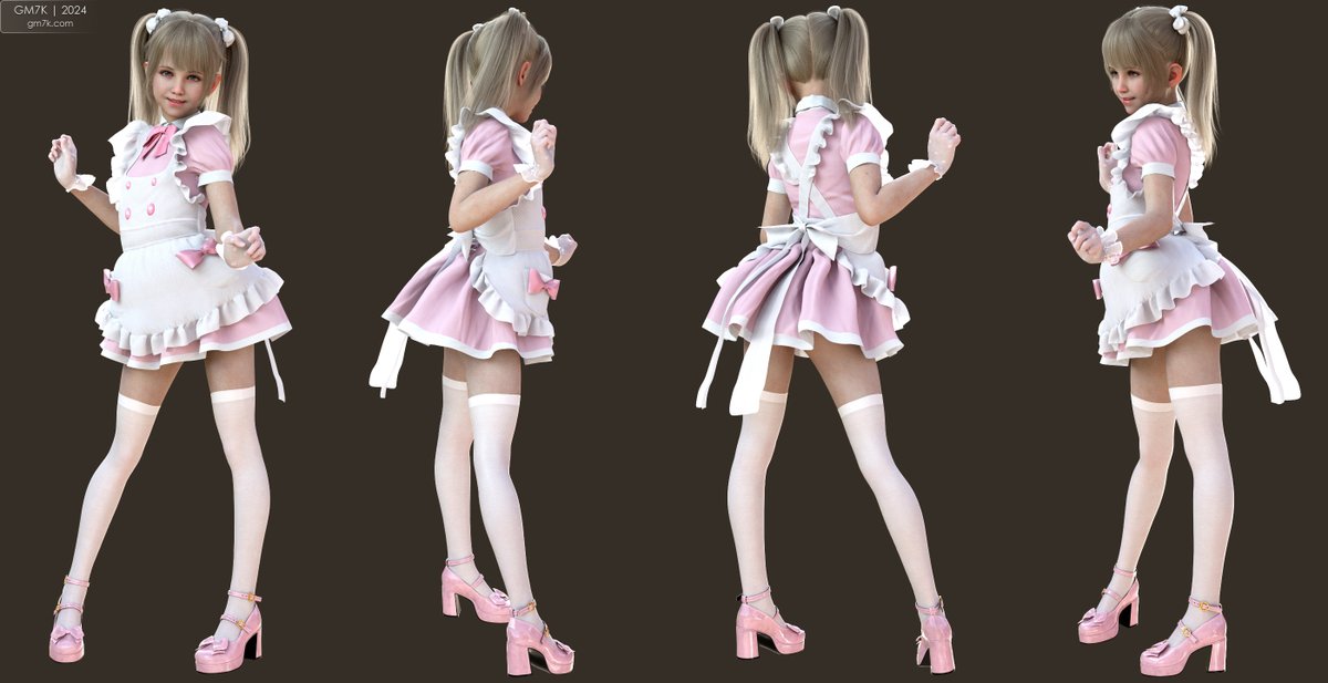 grillmaster7k's tweet photo. I made a maid render. #DAZ3D #3DCG https://t.co/7rZLfprCmv