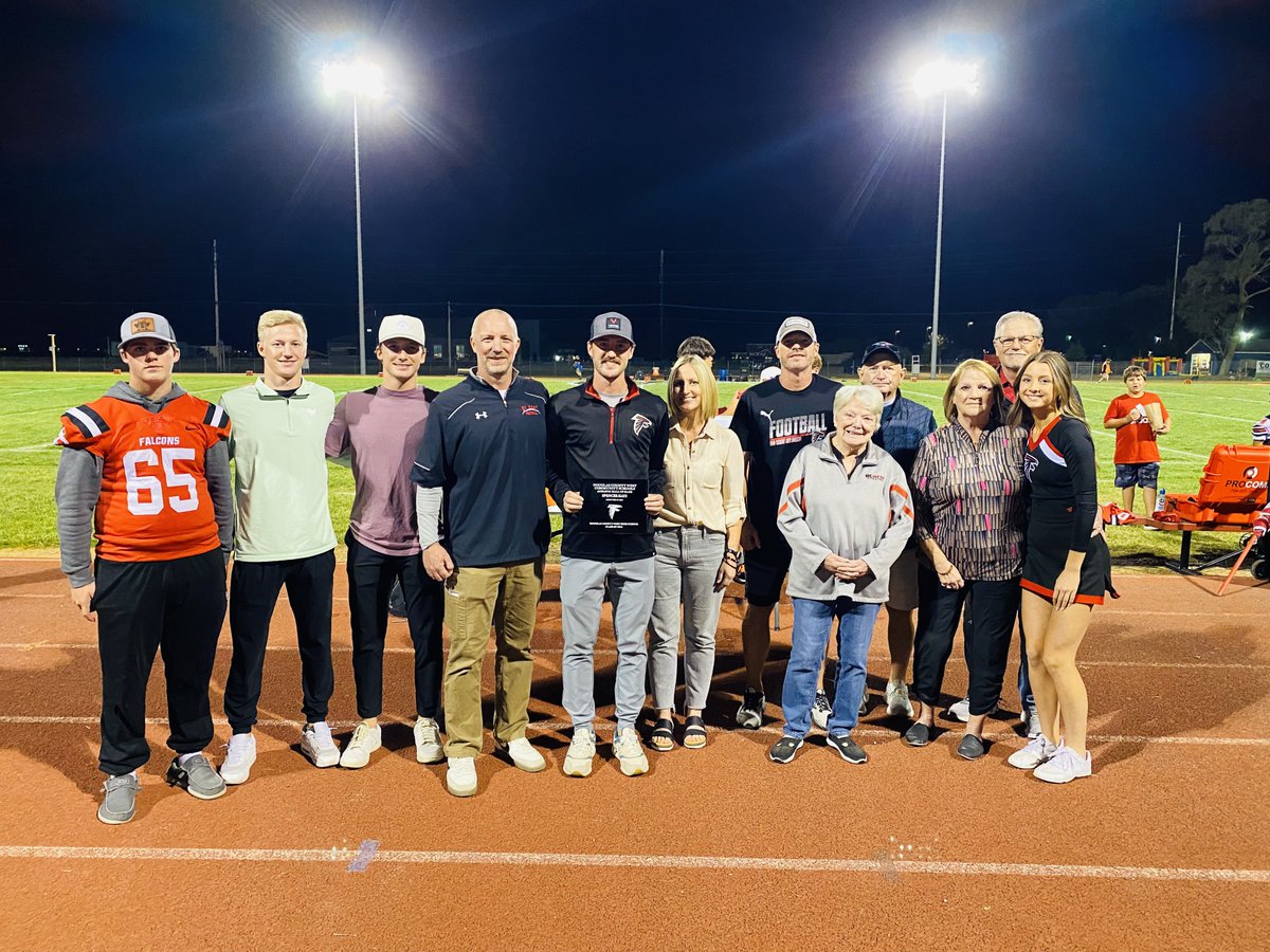 DCWestFalcons's tweet photo. Congratulations to Spencer Hays and Randy Egbarts for being inducted to the Hall of Fame Tonight at DC West! 
#RiseUp  #TheFalconWay https://t.co/rYPJzeScEM