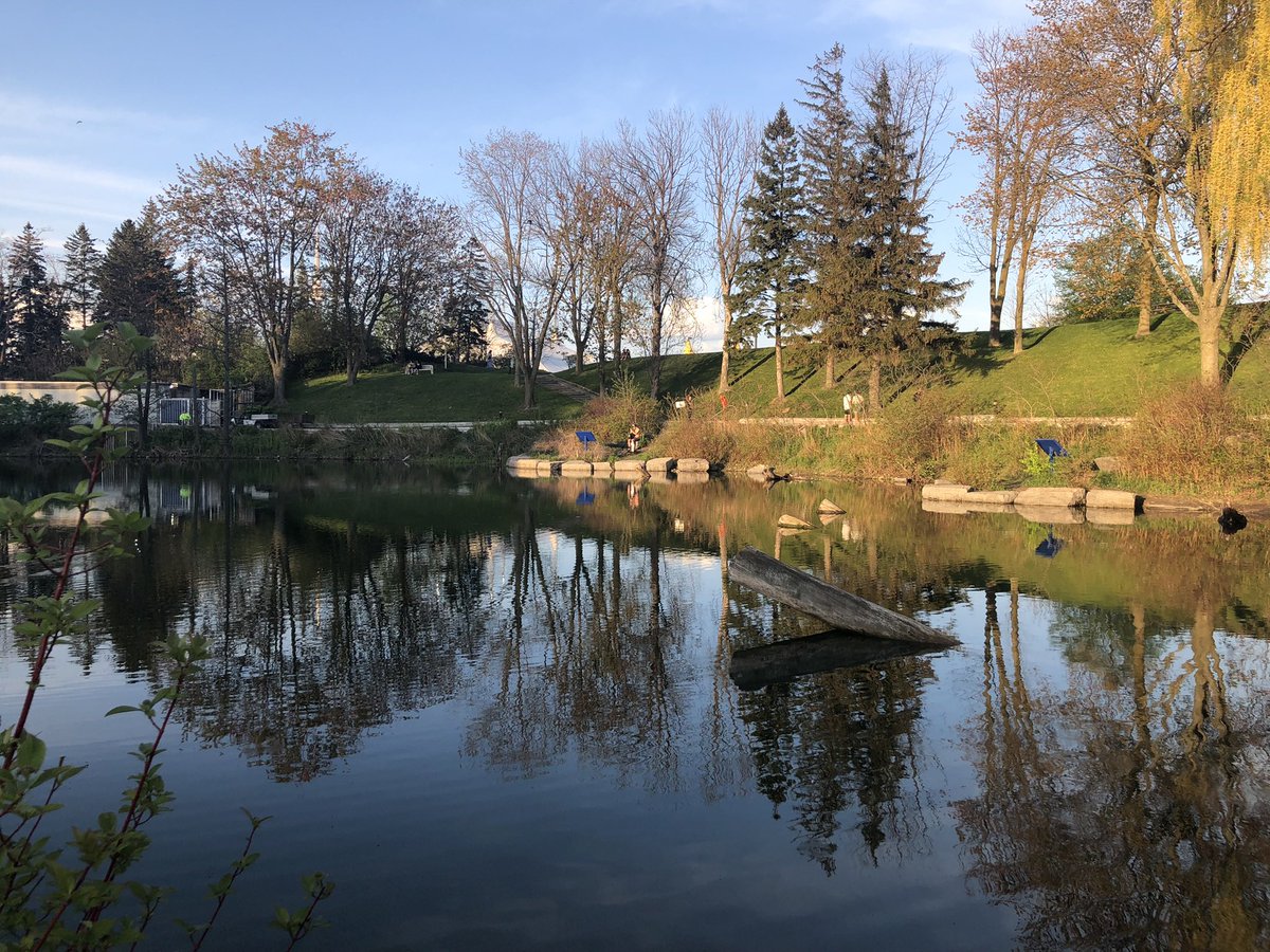 drCADuff's tweet image. Memories of a whimsical green space on TO’s Waterfront -ONTARIO PLACE.