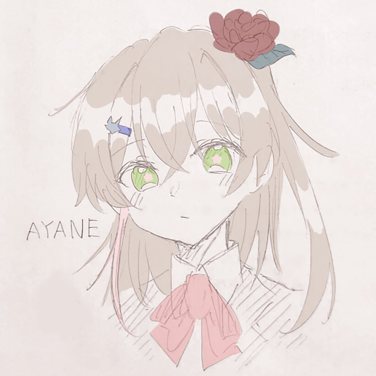 1Ruto_wolf's tweet photo. 落描き🌸

オリキャラ　絢音

 #ルイグレイブ創作会
 #イラスト 
 #絵描きさんと繋がりたい 
 #秋の創作クラスタフォロー祭り https://t.co/PPe2LHEwem
