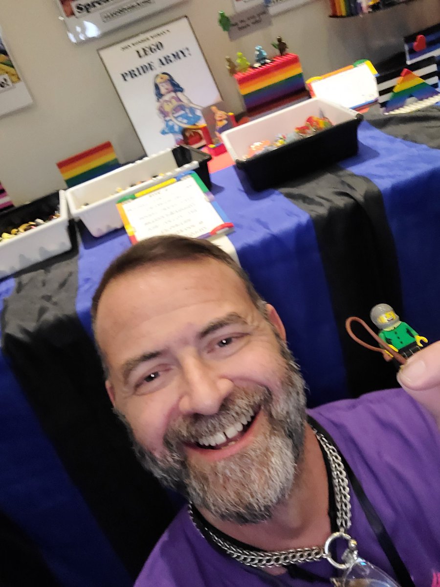 MML2020Vern's tweet photo. #legopridearmy This is awesome! Thank you, Ms Route 66 Leather 2023! Wonder Woman! https://t.co/yqdF4sbvDl