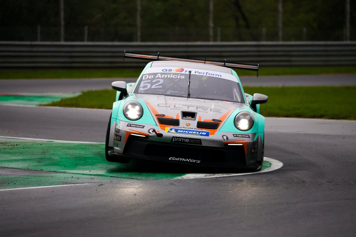 IlMagnus's tweet photo. Prima giornata a Monza positiva nonostante la pioggia che ha un po' scombinato i piani, miglior tempo nelle prove libere dell'ultimo round Porsche Carrera Cup Italia 2024. Oggi qualifiche e Gara 1, let's go! ๐ช๐ป #NOPEengineering #Porsche #PCCI2024 #motorsport #Monza #motorsport https://t.co/V0KjvqF0X9