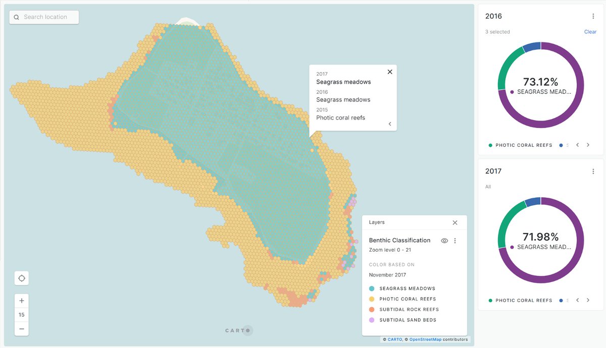 Leading the development of this pilot benthic classification system for the #Maldives has been very rewarding.

I am eager to continue improving the system to bring it to an #operational level.  If this work is of interest to you please feel free to reach out.

#seagrass #coral