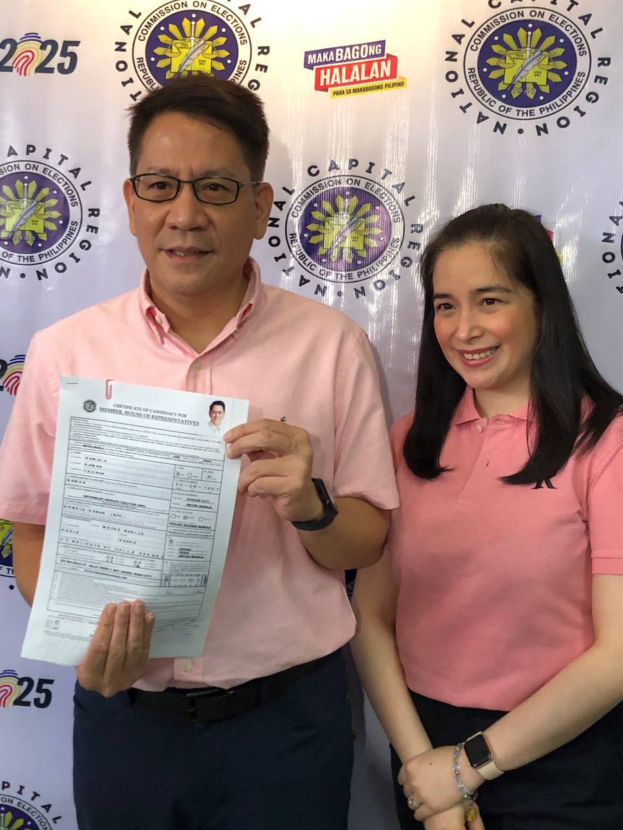 smninews's tweet photo. Cong. Roman Romulo is seeking another term as Pasig City representative. 

He filed his Certificate of Candidacy today at the Regional Election Director-NCR office in San Juan. | Cherry Light https://t.co/sfXMOKVNYV