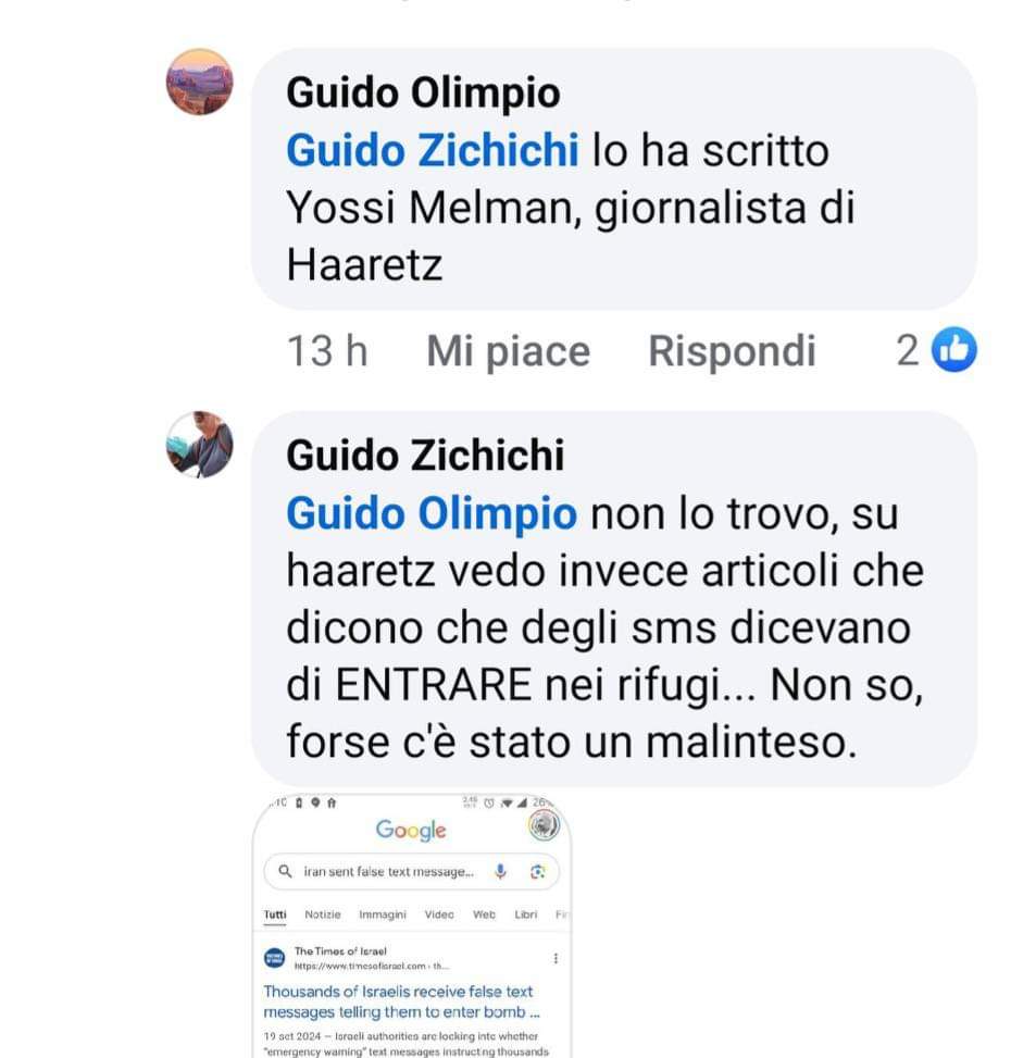 paolomossetti's tweet photo. 💥 Uno scambio significativo, che forse è meglio pubblicare senza commento. https://t.co/bQaj9OXDEM