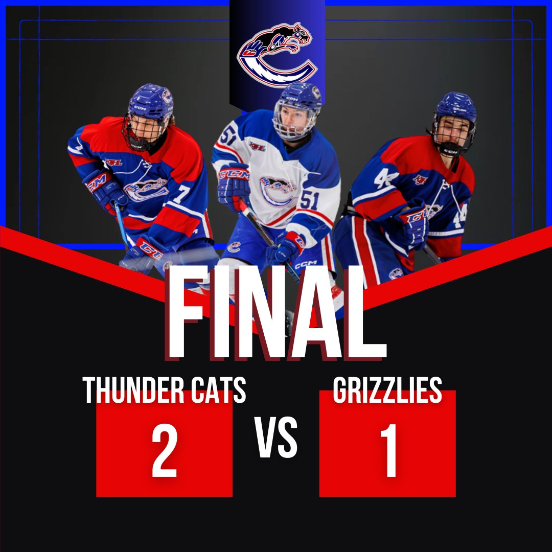 ⚡ CATS WIN ⚡ 

We spoil Revelstoke's home opener with a solid 2-1 WIN!

🚨Jace Litoski (🍏Schmideder, O'Handley)
🚨 Berkeley Gross (🍏Kindlein, Harding)

🥅 Brendan Smith 33/34

Next up Sicamous tomorrow 😼