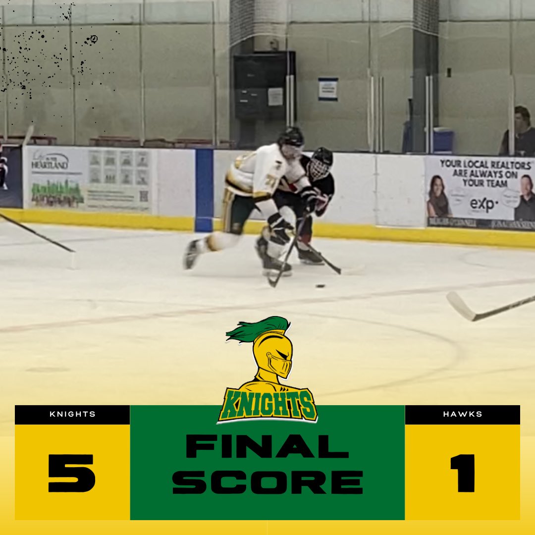 Knights vs. Hawks: Knights take the win against Fort Sask. Hawks🙌