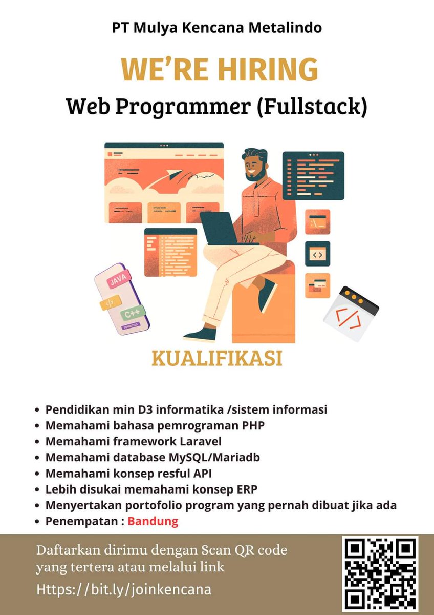 Lowongan Kerja Full Stack Web Programmer

#lokerkarir_it #lokerit #lokerprogrammer #lowongankerja #loker #lokercot

cc : <a href="/hrdbacot/">HRD BACOT</a>