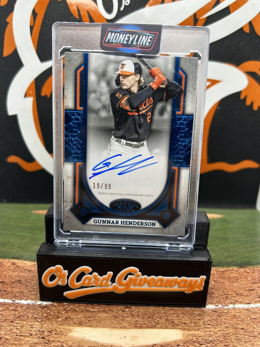 OsCardGiveAways's tweet image. I said after 10 K but F IT, it’s my birthday!!!

Like retweet and follow!! I’ll select one lucky follower Sunday night to receive this Gunnar Henderson autographed (19/99) card!! #Birdland