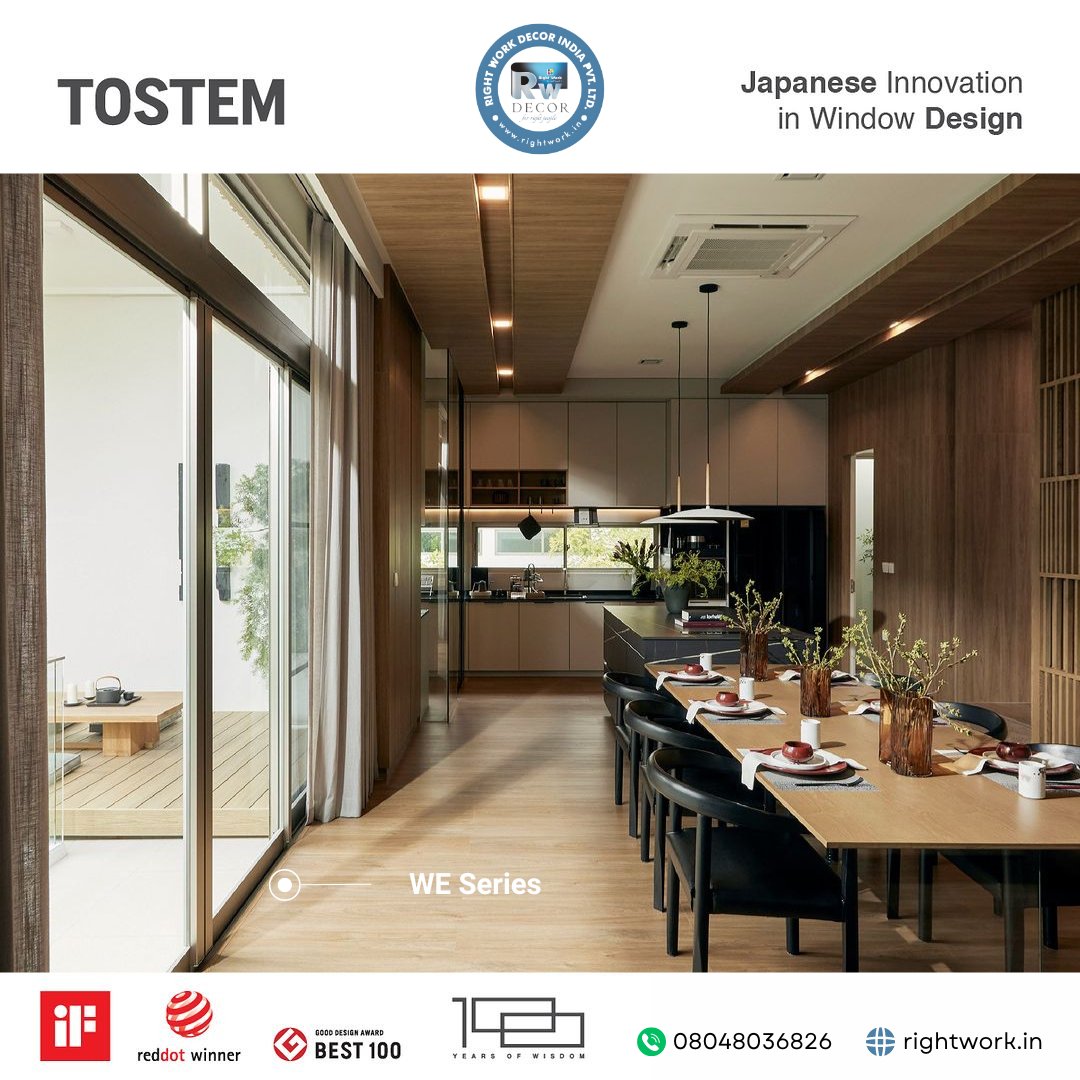 RightWorkDecor's tweet image. TOSTEM Premium Aluminum Windows: Elegance Meets Innovation!

Elevate your home’s aesthetic with the sophisticated design of TOSTEM Sliding Doors. 
Why Choose TOSTEM?

#TOSTEMWindows #SlidingDoors #RightWorkDecor #ElegantDesign #PremiumAluminumWindows #HomeAesthetics #ModernLiving