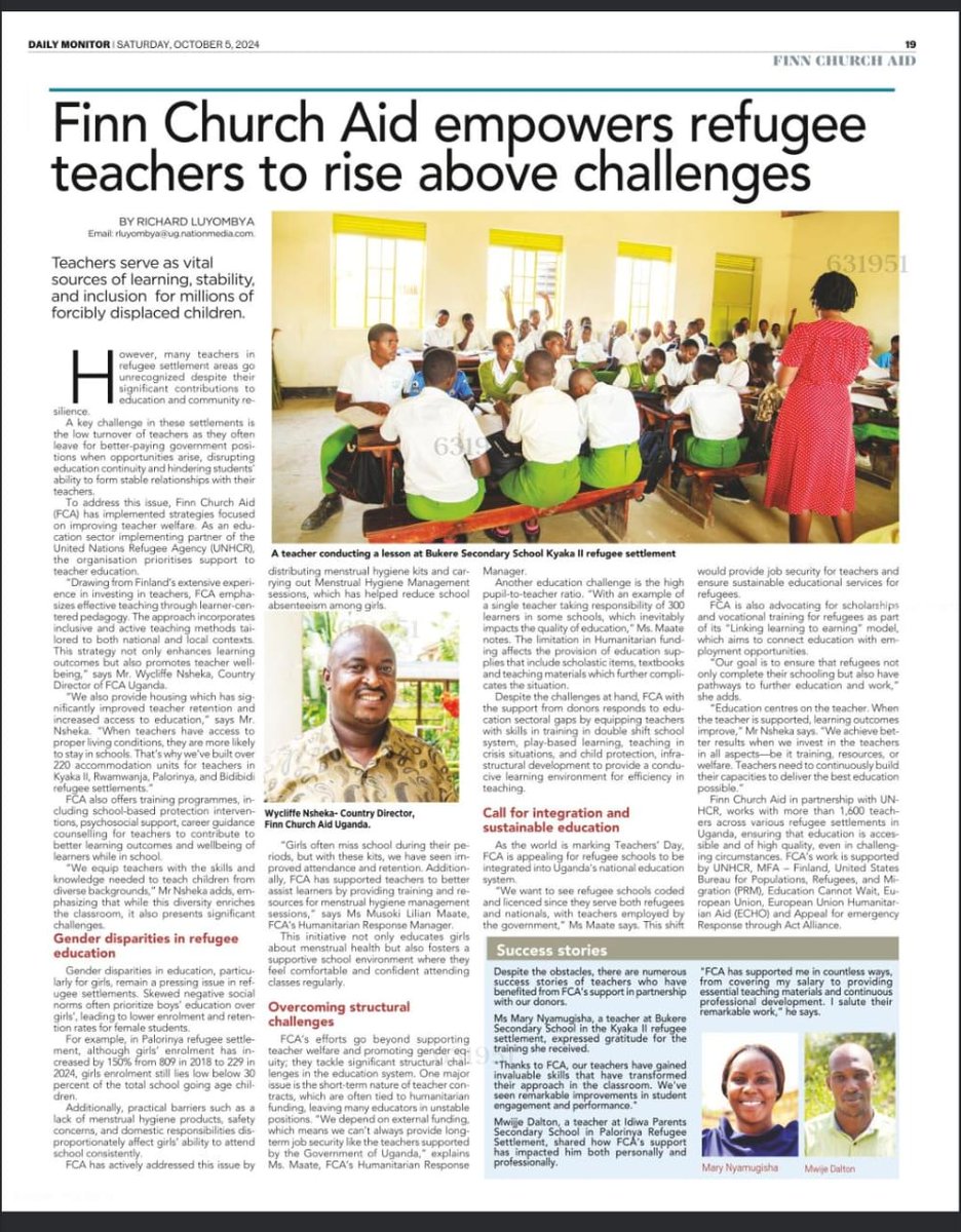 Today, we honor the amazing teachers we've had the privilege to work alongside over the past decade. #ADecadeOfImpact. Their impact has been immeasurable.

Pick up a copy of the <a href="/DailyMonitor/">Daily Monitor</a> to learn more about our initiatives to empower educators. #TeachersDay2024