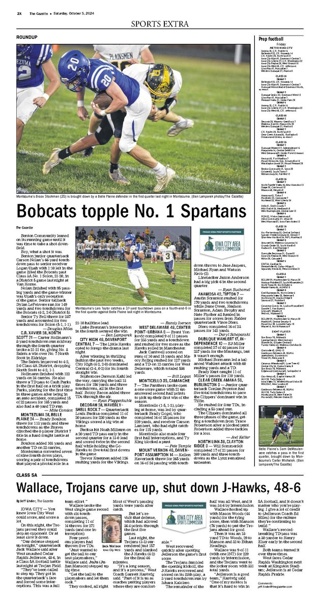 Sam Paxton (@sampaxton_) on Twitter photo Week 6! <a href="/iowaprepsports/">Iowa Prep Sports</a> has you covered in the Green Gazette. Go to thegazette.com and click “Digital Edition” at the top of the homepage. Week 6! <a href="/iowaprepsports/">Iowa Prep Sports</a> has you covered in the Green Gazette. Go to thegazette.com and click “Digital Edition” at the top of the homepage.
