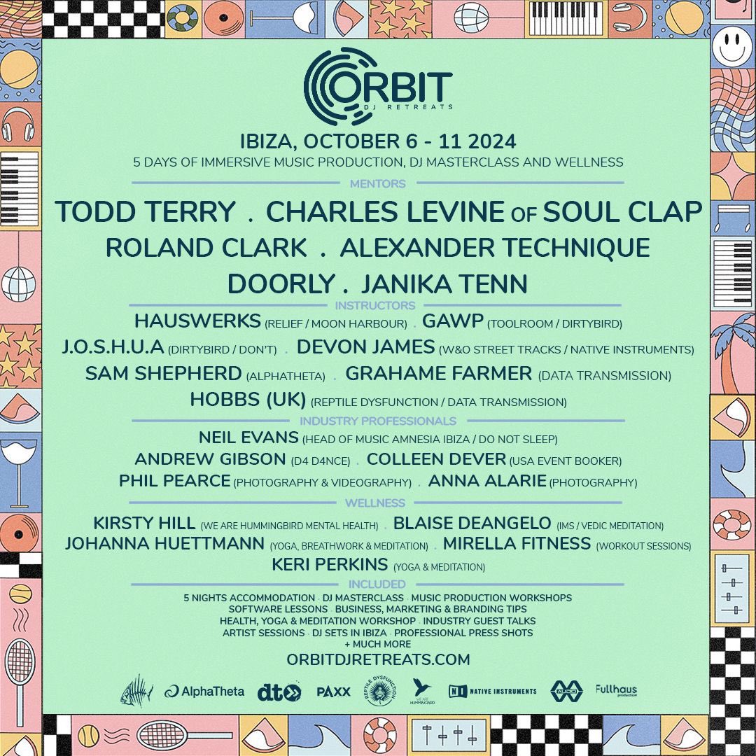 Ibiza <a href="/OrbitDJRetreats/">Orbit DJ Retreats</a> starts tomorrow.. 24 students 10 villas Pioneer DJs and many many mentors! Let’s make another year of memories.