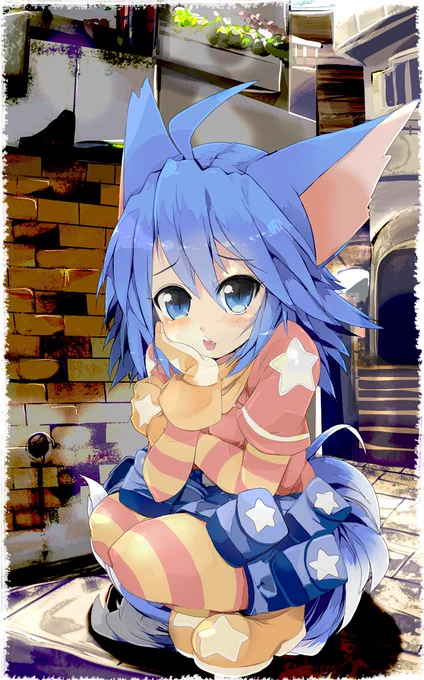#最近フォローした人は知らない過去絵を晒す 最近ユエルユエルしてるのでサモンナイトのユエル 