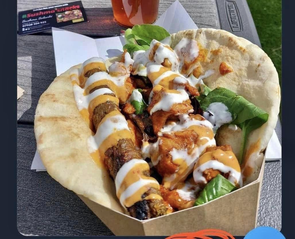 sushmasnacks's tweet photo. We will be @Wrexham_AFC  KOP vip fanszone from 12 today @FootyScran https://t.co/n392ov95DJ