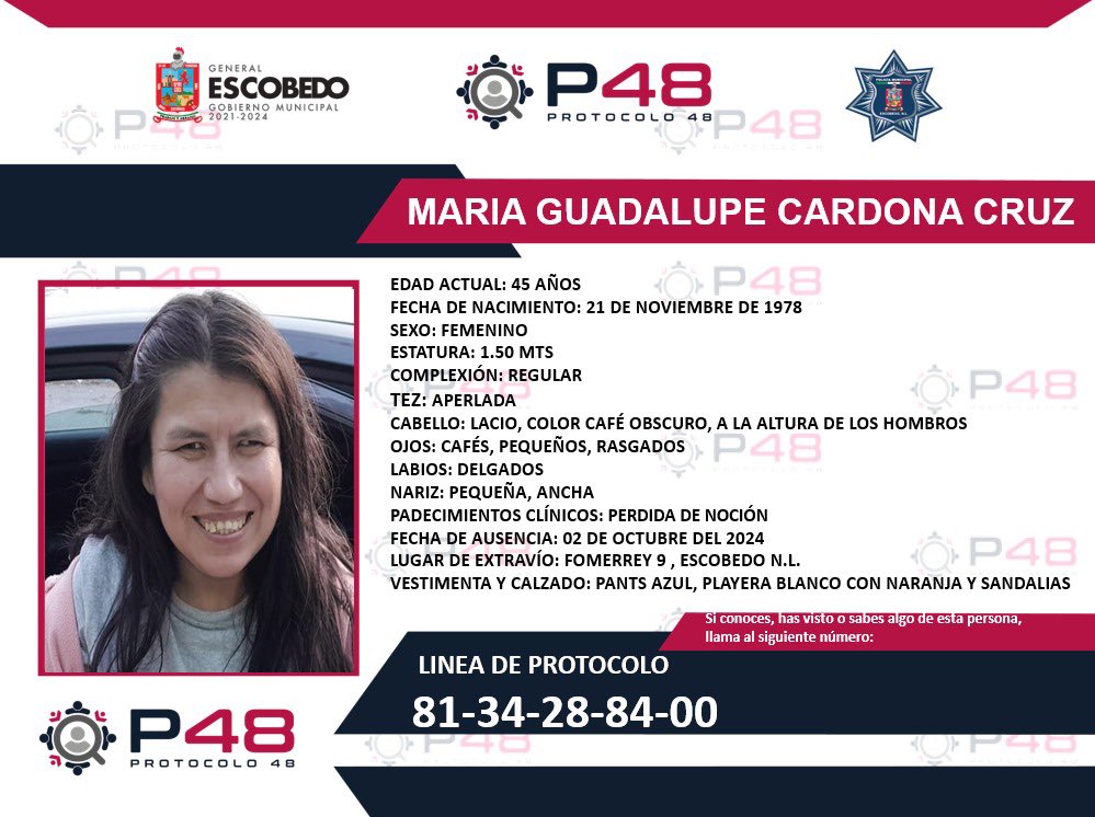 Secretaría Seguridad Ciudadana - General Escobedo tweet media