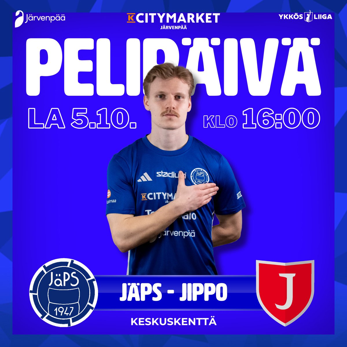 JapsEdustus's tweet image. ⚽️PELIPÄIVÄ!⚽️

➡️Tänään lähdetään jatkamaan voittoputkea ja varmistelemaan viidettä sijaa. JIPPOlla Veikkausliigaunelma elää ja vain voitto kelpaa, joten panosta on! Tervetuloa paikalle viimeistä kertaa tällä kaudella!

🎫Liput: kauppa.japsedustus.fi

#ykkösliiga
#JäPSedustus