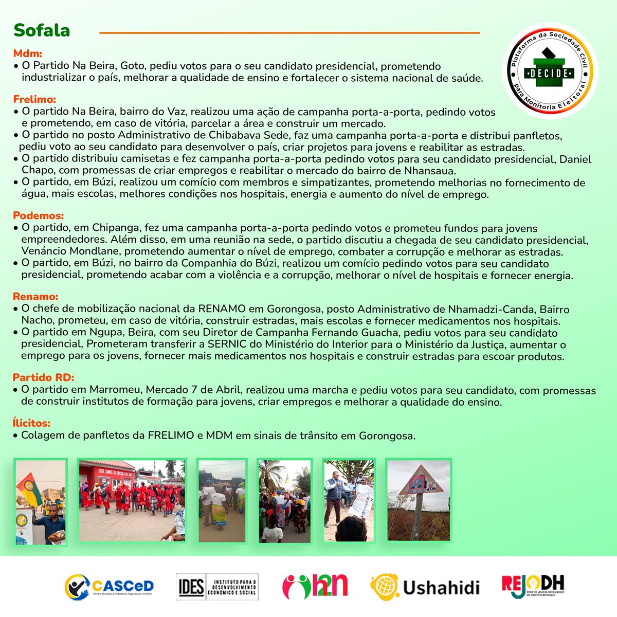 PDecide23's tweet photo. Confira a “Press Release” do 39o dia da campanha eleitoral
#Decideeleicoes24
#IDES
#h2n
#CASCED https://t.co/LpoKCzaZgC