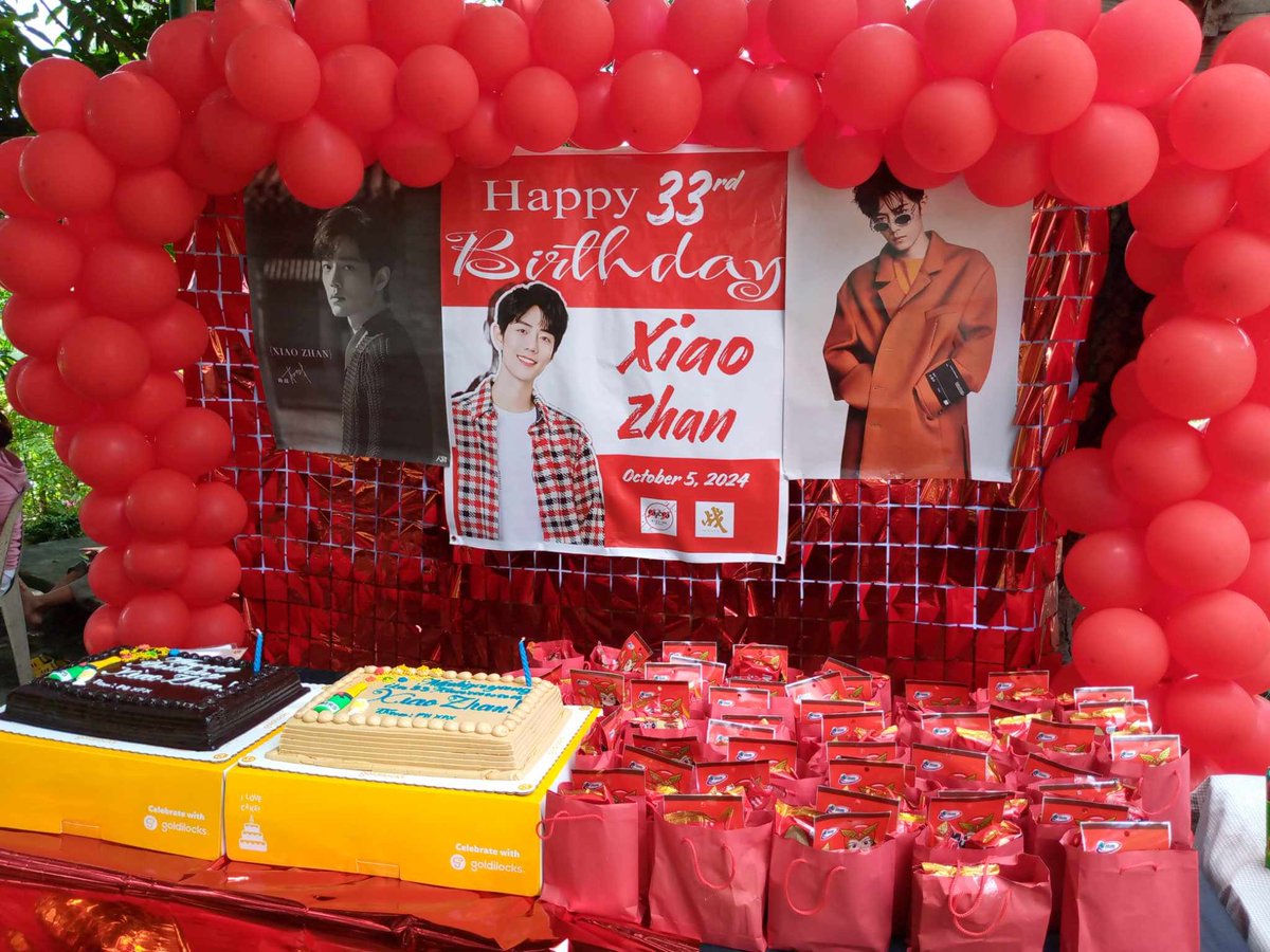 Xiao Fei Xia Philippines hosted a feeding program on Xiao Zhan's birthday today. Thank you for your hard work! 💪
1005 CHEERS TO XIAO ZHAN  
#XiaoZhan33rdBDAY #DoubleThreeXiaoZhanDay