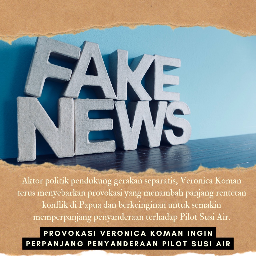 AndreaHitam's tweet photo. Hoaks dari Veronica Koman soal pilot Susi Air dapat memicu kebingungan dan ketidakpastian. Mari cek fakta sebelum menyebar informasi! #VeronicaKoman #VeronicaKomanHoaks #AntiHoaks #WaspadaHoaks https://t.co/d5UAo7PM9W