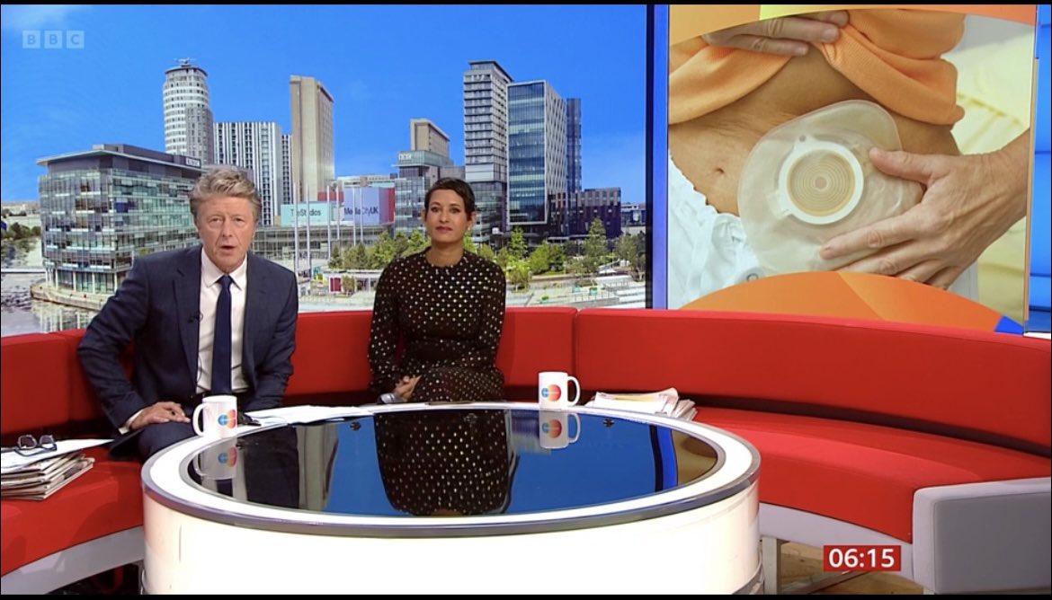 Great feature on BBC Breakfast this morning for #StomaAware day!

Watch it back on IPlayer now bbc.co.uk/iplayer/live/b… 

and tune in just after 8am to see our President Ian Daniels and volunteer Debs on the famous breakfast sofa. 💜